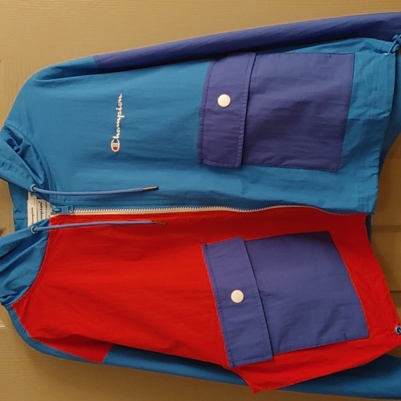 Nwot Women's Colorblock Oversized Cropped Jacket Size Medium - Picture 4 of 16